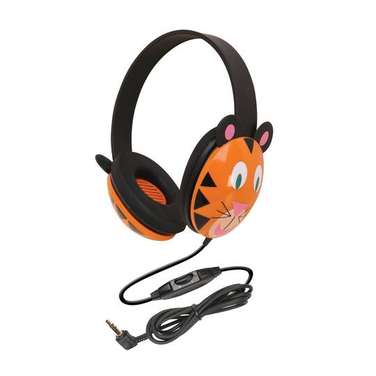 Califone Listening First Animal-themed Stereo Headphones, Tiger